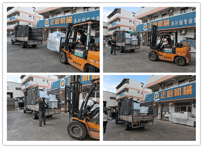 2020年&nbsp;8月發(fā)往廣東省佛山市--ZQ80型方木多片鋸、自動磨齒機