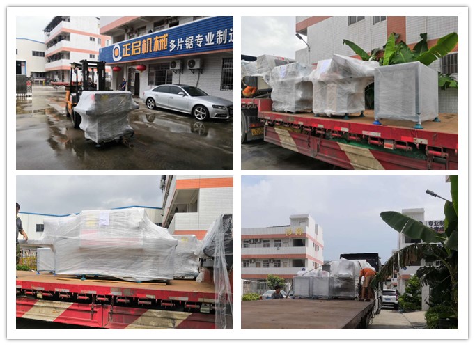 2018年8月發(fā)往貴州省黔東南州--原木多片鋸、清邊機、小型方