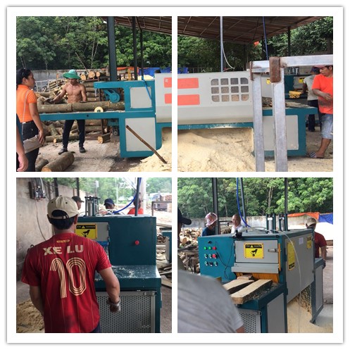 2018年7月越南原木多片鋸、方木多片鋸現(xiàn)場(chǎng)工作圖