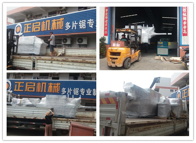 2018年5月發(fā)往柬埔寨--雙排鏈原木多片鋸、方木多片鋸、清邊