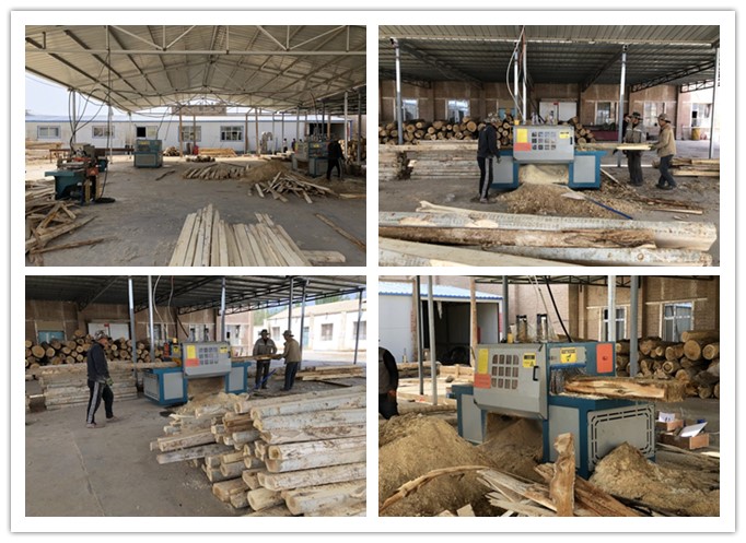 新疆哈密市--雙排鏈原木多片鋸、方木多片鋸、清邊機加工楊木