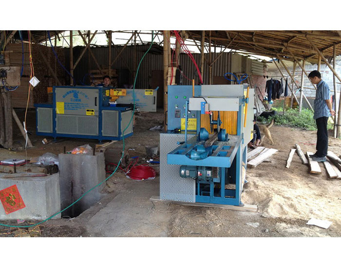 廣東省-惠州-龍門-原木200型-方木50高多片鋸加工現(xiàn)場