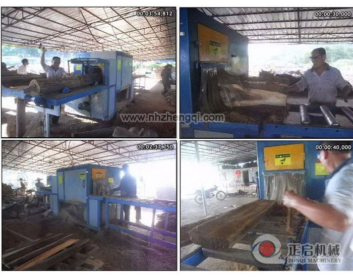 海南島-瓊中縣-鋸硬雜木35機現(xiàn)場加工